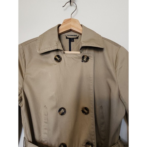 Topshop Double Breasted Trench Coat SZ 2 - Picture 4 of 11